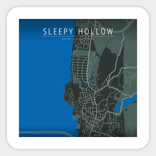 SLEEPY HOLLOW MAP Sticker